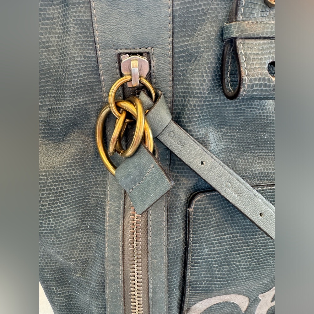 Chloe Blue Tote Bag - Picture 4 of 16